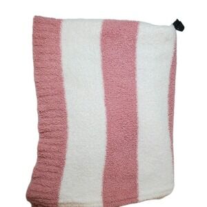 Chenille‎ Stripe Baby Blanket - Dark Pink and White Stripe - Cloud Island™